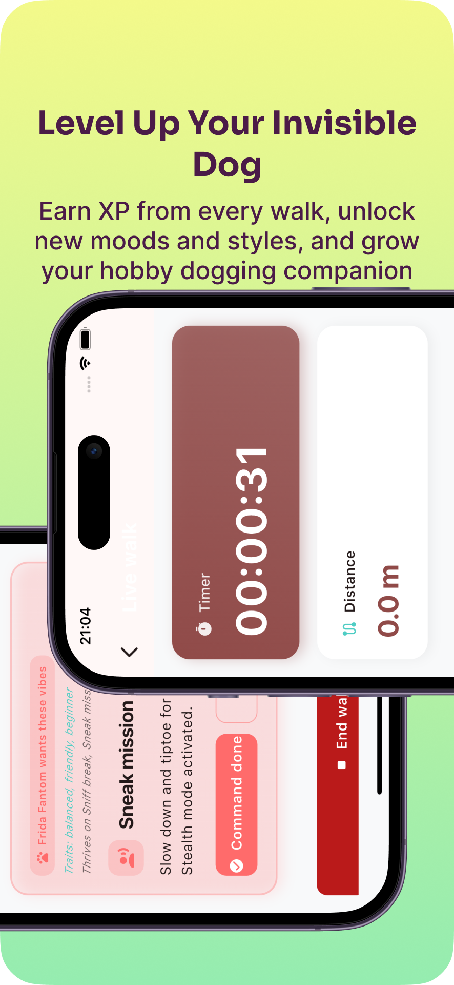 History and streaks screen